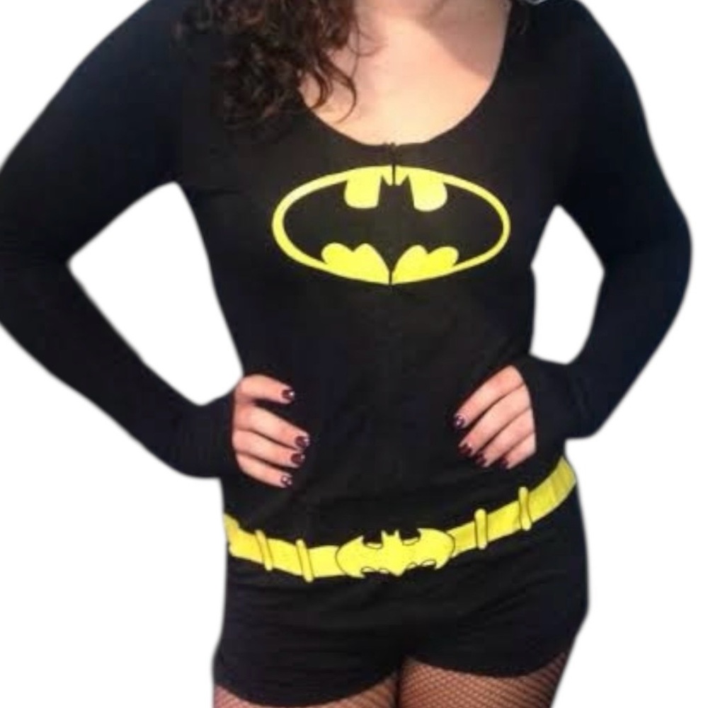 Undergirl Batman PJ’s Shorts Romper One-Piece DC Comics